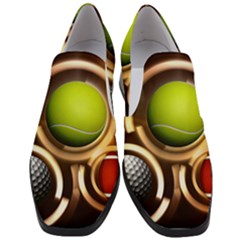 Sport Ball Tennis Golf Football Slip On Heel Loafers by Bajindul