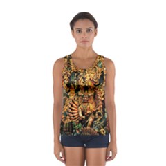 Sculpture Art Temple Tower Sport Tank Top  by Pakrebo