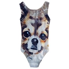 Chihuahua Dog Cute Pets Small Kids  Cut-out Back One Piece Swimsuit by Pakrebo