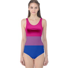 Bisexual Pride Flag Bi Lgbtq Flag One Piece Swimsuit by lgbtnation