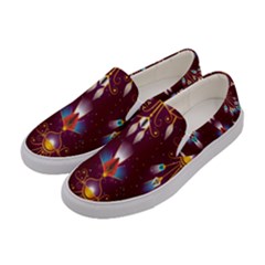 Background Pattern Non Seamless Women s Canvas Slip Ons by Pakrebo