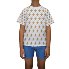 Gold Star Kids  Short Sleeve Swimwear by WensdaiAmbrose