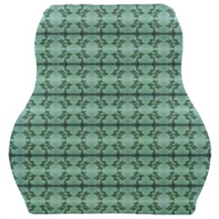 Cute Flowers Vines Pattern Pastel Green Car Seat Velour Cushion  by BrightVibesDesign