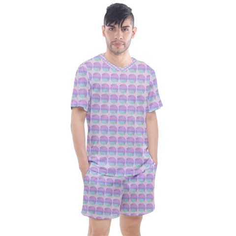 Umbrella Mandala Pattern Men s Mesh Tee And Shorts Set by snowwhitegirl