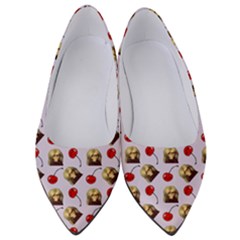 Doll And Cherries Pattern Women s Low Heels by snowwhitegirl