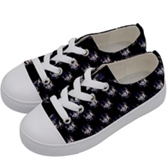 Forest Girl Gradient Black Kids  Low Top Canvas Sneakers by snowwhitegirl