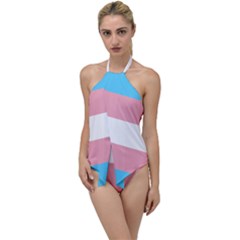 Transgender Pride Flag Go With The Flow One Piece Swimsuit by lgbtnation