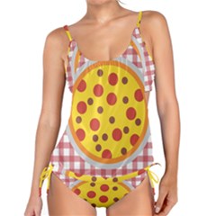 Pizza Table Pepperoni Sausage Copy Tankini Set by Nexatart