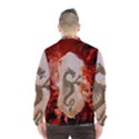 Wonderful Chinese Dragon With Flowers On The Background Men s Windbreaker View2