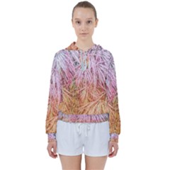 Fineleaf Japanese Maple Highlights Women s Tie Up Sweat by Riverwoman