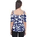 Flowers Garden Textiles Fabric Cutout Shoulder Tee View2