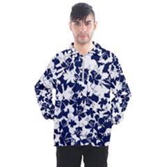 Flowers Garden Textiles Fabric Men s Half Zip Pullover by Pakrebo