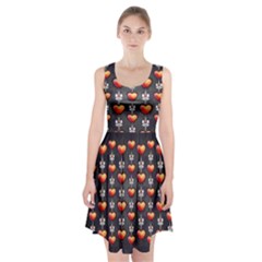 Love Heart Background Racerback Midi Dress by Pakrebo