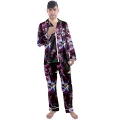 Galaxy Tulip Men s Satin Pajamas Long Pants Set by okhismakingart