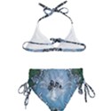 Surfboard With Dolphin Kids  Classic Bikini Set View2