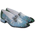 Surfboard With Dolphin Women s Classic Loafer Heels View3