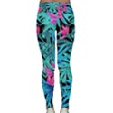 Leaves  Lightweight Velour Classic Yoga Leggings View2