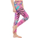 Leaves Lightweight Velour Classic Yoga Leggings View4