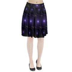 Fractal Colors Pattern Abstract Pleated Skirt by Pakrebo