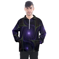 Fractal Colors Pattern Abstract Men s Half Zip Pullover by Pakrebo