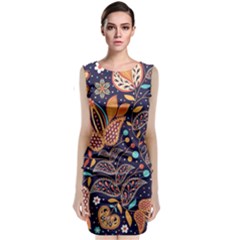 Paisley Classic Sleeveless Midi Dress by Sobalvarro