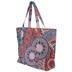 Print Zip Up Canvas Bag by Sobalvarro