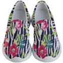 Seamless Flower Patterns Vector 01 Kids  Lightweight Slip Ons View1