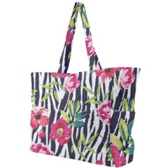 Seamless Flower Patterns Vector 01 Simple Shoulder Bag by Sobalvarro