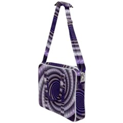 Fractal Strings Pattern Texture Cross Body Office Bag by Pakrebo