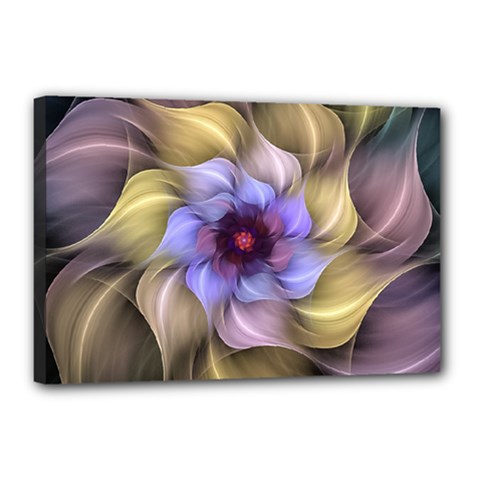 Fractal Flower Petals Colorful Canvas 18  X 12  (stretched) by Pakrebo