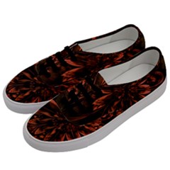 Fractal Painting Flower Texture Men s Classic Low Top Sneakers by Pakrebo