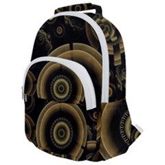 Fractal Fractal Art Fantasy Rounded Multi Pocket Backpack by Pakrebo