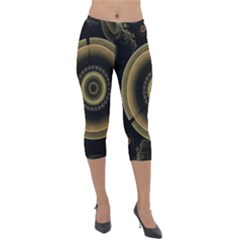 Fractal Fractal Art Fantasy Lightweight Velour Capri Leggings  by Pakrebo