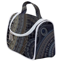 Fractal Spikes Gears Abstract Satchel Handbag by Pakrebo