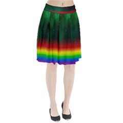 Galaxy Rainbow Universe Star Space Pleated Skirt by Pakrebo