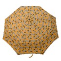 Daisy Orange Folding Umbrellas View1