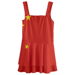 China Flag Kids  Layered Skirt Swimsuit by FlagGallery