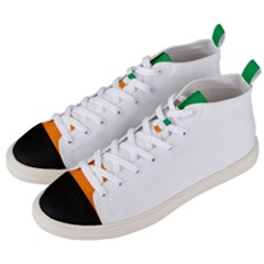 Flag Of Ireland Irish Flag Men s Mid-top Canvas Sneakers by FlagGallery