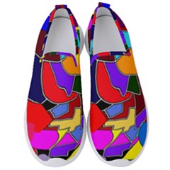 Crazycolorabstract Men s Slip On Sneakers by bloomingvinedesign