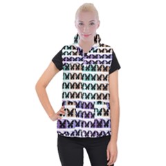 Seamless Wallpaper Butterfly Pattern Women s Button Up Vest by Pakrebo