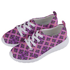 Seamless Wallpaper Geometric Pink Women s Lightweight Sports Shoes by Pakrebo