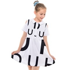 Uh Duh Kids  Short Sleeve Shirt Dress by FattysMerch