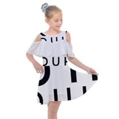 Uh Duh Kids  Shoulder Cutout Chiffon Dress by FattysMerch