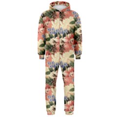 Flower Floral Decoration Pattern Hooded Jumpsuit (men)  by Pakrebo