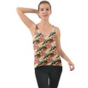 Flower Floral Decoration Pattern Chiffon Cami View1