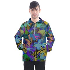 Flowers Abstract Branches Men s Half Zip Pullover by Pakrebo