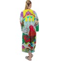 Supersonic Key West Gypsy Blast Maxi Tie Front Velour Kimono View2