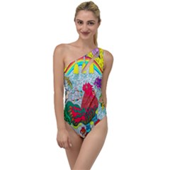 Supersonic Key West Gypsy Blast To One Side Swimsuit by chellerayartisans