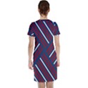 Geometric Background Stripes Short Sleeve Nightdress View2