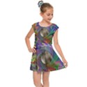 Rainbow Plasma Neon Kids  Cap Sleeve Dress View1